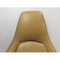 87 Porsche 928 S4 #1331 Seat Pair, Front 12-Way Power Leather, Tan Champagne