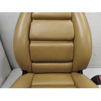 87 Porsche 928 S4 #1331 Seat Pair, Front 12-Way Power Leather, Tan Champagne