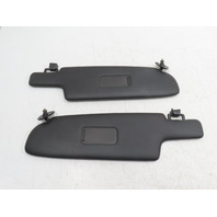 87 Porsche 928 S4 #1331 Sunvisor Pair, Vinyl Front Black OEM