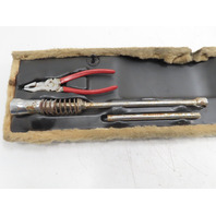 87 Porsche 928 S4 #1331 Tool Kit & Shelf Rear Hatch Genuine Complete 92855118106