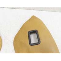 87 Porsche 928 S4 #1331 Trim Pair, Rear Seatbelt Seat Panel Champagne