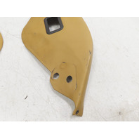 87 Porsche 928 S4 #1331 Trim Pair, Rear Seatbelt Seat Panel Champagne