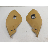 87 Porsche 928 S4 #1331 Trim Pair, Rear Seatbelt Seat Panel Champagne