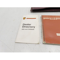 87 Porsche 928 S4 #1331 Owners Manual, Dealer Directory Pouch