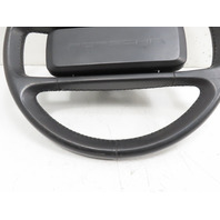 87 Porsche 928 S4 #1331 Steering Wheel W/ Pad, Leather Black