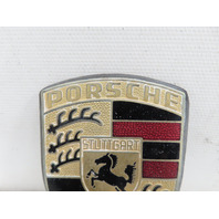 87 Porsche 928 S4 #1331 Emblem, Hood Crest OEM GOLD Genuine 90155921020