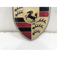 87 Porsche 928 S4 #1331 Emblem, Hood Crest OEM GOLD Genuine 90155921020