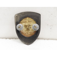 87 Porsche 928 S4 #1331 Emblem, Hood Crest OEM GOLD Genuine 90155921020