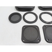 87 Porsche 928 S4 #1331 Trim Speaker Grill Cover & Seatbelt Guides Quarter Panel