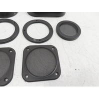 87 Porsche 928 S4 #1331 Trim Speaker Grill Cover & Seatbelt Guides Quarter Panel