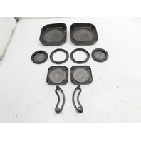 87 Porsche 928 S4 #1331 Trim Speaker Grill Cover & Seatbelt Guides Quarter Panel