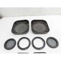 87 Porsche 928 S4 #1331 Trim Speaker Grill Cover & Seatbelt Guides Quarter Panel