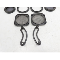 87 Porsche 928 S4 #1331 Trim Speaker Grill Cover & Seatbelt Guides Quarter Panel