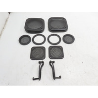 87 Porsche 928 S4 #1331 Trim Speaker Grill Cover & Seatbelt Guides Quarter Panel