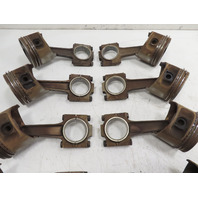 87 Porsche 928 S4 #1331 Piston set of 8 w/ Connecting Rods V8 M28.42 OEM Genuine 92810304309 9441031100