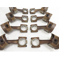 87 Porsche 928 S4 #1331 Piston set of 8 w/ Connecting Rods V8 M28.42 OEM Genuine 92810304309 9441031100