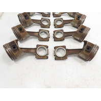 87 Porsche 928 S4 #1331 Piston set of 8 w/ Connecting Rods V8 M28.42 OEM Genuine 92810304309 9441031100