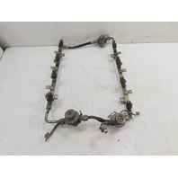 87 Porsche 928 S4 #1331 Fuel Gas Rail Pair Injection Tube w/ Injectors & Regulator