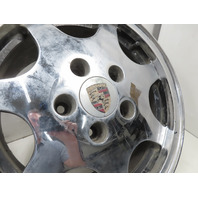 87 Porsche 928 S4 #1331 Wheel Set Chrome 7 Spoke 8Jx16 D90