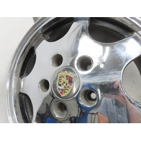 87 Porsche 928 S4 #1331 Wheel Set Chrome 7 Spoke 8Jx16 D90