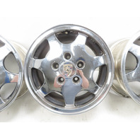 87 Porsche 928 S4 #1331 Wheel Set Chrome 7 Spoke 8Jx16 D90