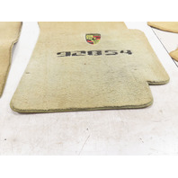 87 Porsche 928 S4 #1331 Carpet Set Floor Mats W/ PORSCHE SCRIPT Rear & Front