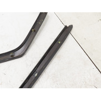 87 Porsche 928 S4 #1331 Trim Pair, Door Window Surround, Left & Right Black