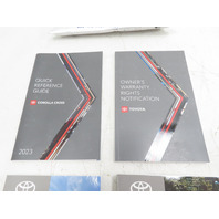 23 Toyota Corolla Cross #1332 Owner's Manual Set, Books & Pouch