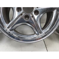 96 BMW Z3 E36 1.9L #1333 Wheel Set, Style 35 Z-Star 16x7 Chrome 36111092260