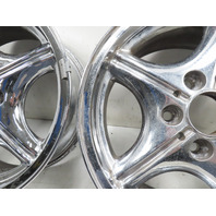 96 BMW Z3 E36 1.9L #1333 Wheel Set, Style 35 Z-Star 16x7 Chrome 36111092260