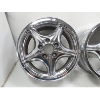96 BMW Z3 E36 1.9L #1333 Wheel Set, Style 35 Z-Star 16x7 Chrome 36111092260