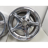 96 BMW Z3 E36 1.9L #1333 Wheel Set, Style 35 Z-Star 16x7 Chrome 36111092260