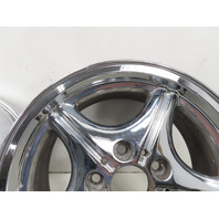 96 BMW Z3 E36 1.9L #1333 Wheel Set, Style 35 Z-Star 16x7 Chrome 36111092260