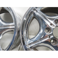 96 BMW Z3 E36 1.9L #1333 Wheel Set, Style 35 Z-Star 16x7 Chrome 36111092260