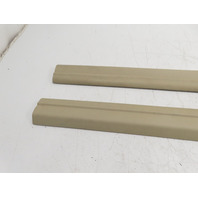 06 BMW Z4 E85 #1334 Trim Pair, Door Sill Carpet Holder Beige 51477016800 51477016799
