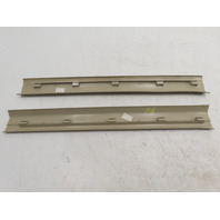 06 BMW Z4 E85 #1334 Trim Pair, Door Sill Carpet Holder Beige 51477016800 51477016799