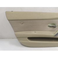 06 BMW Z4 E85 #1334 Door Panel, Part Leather Left Driver Oregon Beige