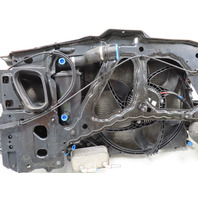 06 BMW Z4 E85 #1334 Radiator Core Support Assembly W/Fan Reinforcement & Mount