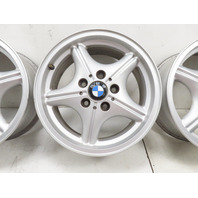 97 BMW Z3 E36 1.9L #1335 Wheel Set, Style 35 Z-Star 16x7 Silver 36111092260