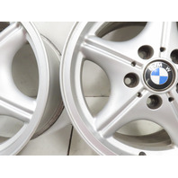 97 BMW Z3 E36 1.9L #1335 Wheel Set, Style 35 Z-Star 16x7 Silver 36111092260