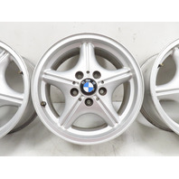97 BMW Z3 E36 1.9L #1335 Wheel Set, Style 35 Z-Star 16x7 Silver 36111092260