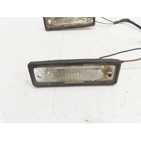 1988 BMW 325i E30 #1336 Light Lamp Pair License Plate w/ Wiring Rear 63261372763 63261372764