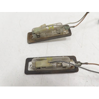 1988 BMW 325i E30 #1336 Light Lamp Pair License Plate w/ Wiring Rear 63261372763 63261372764