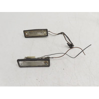 1988 BMW 325i E30 #1336 Light Lamp Pair License Plate w/ Wiring Rear 63261372763 63261372764