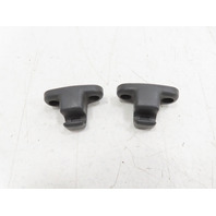 1988 BMW 325i E30 #1336 Clip Pair Trim Sun Visor Hook Retainer Black