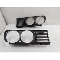 1988 BMW 325i E30 #1336 Grill Set Headlight Bezel Surround Gill Exterior LH & RH