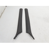 1988 BMW 325i E30 #1336 Trim, A-Pillar Black Left & Right Convertible 51431884375 51431884376