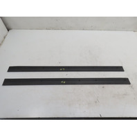 1988 BMW 325i E30 #1336 Trim Pair, Door Sill Carpet Holder Black LH & RH