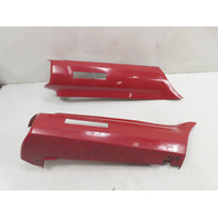 1988 BMW 325i E30 #1336 Bumper Side Cover Pair Rear Corner Cap Red