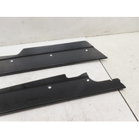 1988 BMW 325i E30 #1336 Trim Pair, Door Sill Scuff Plate Black 51471933721, 51471933722